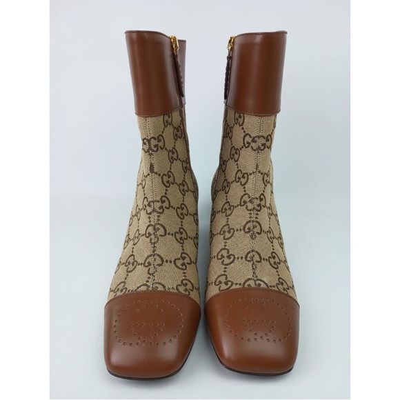Gucci GG Ankle Boots | Camel Ebony | Size 34EU - BRAND NEW w/ box & COA! - Picture 5 of 12